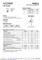 TSM2312CX datasheet pdf Taiwan Semiconductor