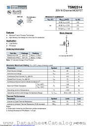 TSM2314CX datasheet pdf Taiwan Semiconductor