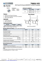 TSM2611EDCX6 datasheet pdf Taiwan Semiconductor