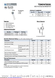 TSM2N7000KCT datasheet pdf Taiwan Semiconductor