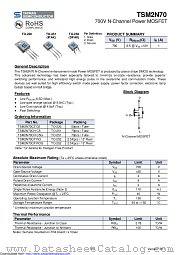 TSM2N70CH datasheet pdf Taiwan Semiconductor