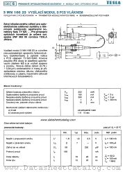 3WN166 23 datasheet pdf Tesla Elektronicke