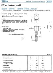 KSN05 datasheet pdf Tesla Elektronicke