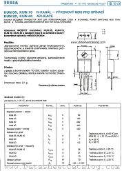 KUN40 datasheet pdf Tesla Elektronicke