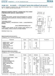 KUN101 datasheet pdf Tesla Elektronicke