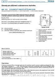 MA151 datasheet pdf Tesla Elektronicke