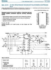 MA3419 datasheet pdf Tesla Elektronicke