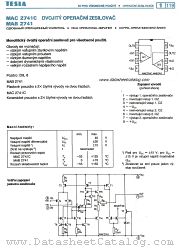 MAB2741 datasheet pdf Tesla Elektronicke