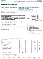 MDA2005A datasheet pdf Tesla Elektronicke