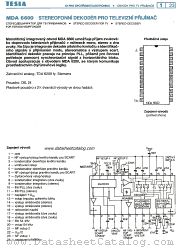 MDA6600 datasheet pdf Tesla Elektronicke