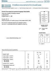 MH74ALS00 datasheet pdf Tesla Elektronicke