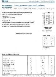 MH74ALS02 datasheet pdf Tesla Elektronicke