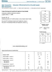 MH54ALS10 datasheet pdf Tesla Elektronicke