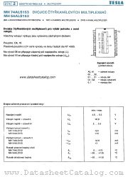 MH54ALS153 datasheet pdf Tesla Elektronicke