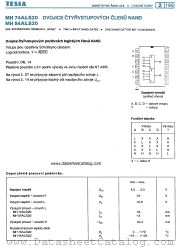 MH54ALS20 datasheet pdf Tesla Elektronicke