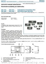 SK040 520 datasheet pdf Tesla Elektronicke