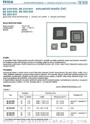 SK252 541 datasheet pdf Tesla Elektronicke