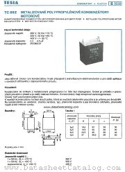 TC852 datasheet pdf Tesla Elektronicke