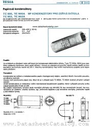 TC900A datasheet pdf Tesla Elektronicke