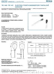 TE144 datasheet pdf Tesla Elektronicke