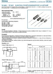 TF026 datasheet pdf Tesla Elektronicke