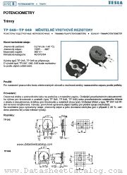 TP049 datasheet pdf Tesla Elektronicke