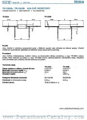 TR232A datasheet pdf Tesla Elektronicke