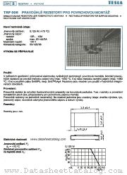 TRP006 datasheet pdf Tesla Elektronicke