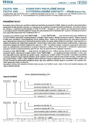 TX540 datasheet pdf Tesla Elektronicke