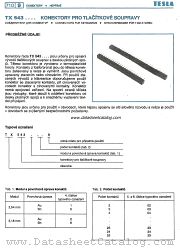 TX543 datasheet pdf Tesla Elektronicke