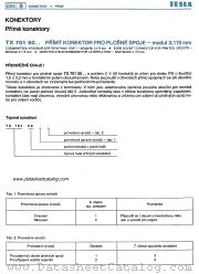 TX701 50 XX datasheet pdf Tesla Elektronicke