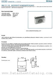 WK711 19 datasheet pdf Tesla Elektronicke