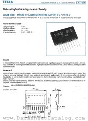 WNB066 datasheet pdf Tesla Elektronicke