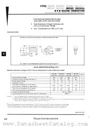 2N2243 datasheet pdf Texas Instruments