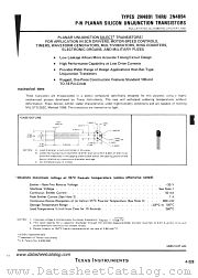 2N4891 datasheet pdf Texas Instruments