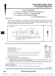 2N5451 datasheet pdf Texas Instruments