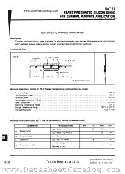 BAY21 datasheet pdf Texas Instruments