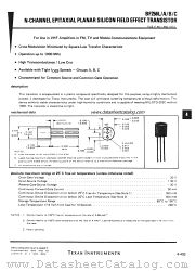 BF256LA datasheet pdf Texas Instruments