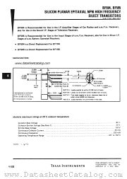 BF594 datasheet pdf Texas Instruments