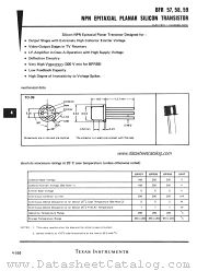 BFR58 datasheet pdf Texas Instruments