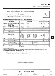 N26 datasheet pdf Texas Instruments