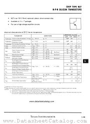 N27 datasheet pdf Texas Instruments