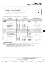 N28 datasheet pdf Texas Instruments