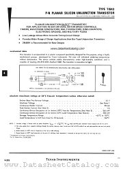 TIS43 datasheet pdf Texas Instruments