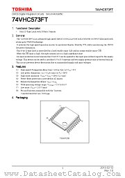 74VHC573FT datasheet pdf TOSHIBA