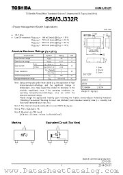 SSM3J332R datasheet pdf TOSHIBA