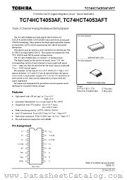 TC74HCT4053AF datasheet pdf TOSHIBA
