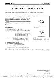 TC74VCX00FK datasheet pdf TOSHIBA