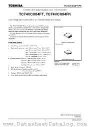 TC74VCX04FK datasheet pdf TOSHIBA