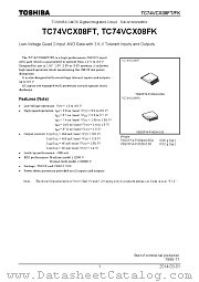 TC74VCX08FK datasheet pdf TOSHIBA